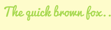 Image with Font Color A8D952 and Background Color FEFCCB